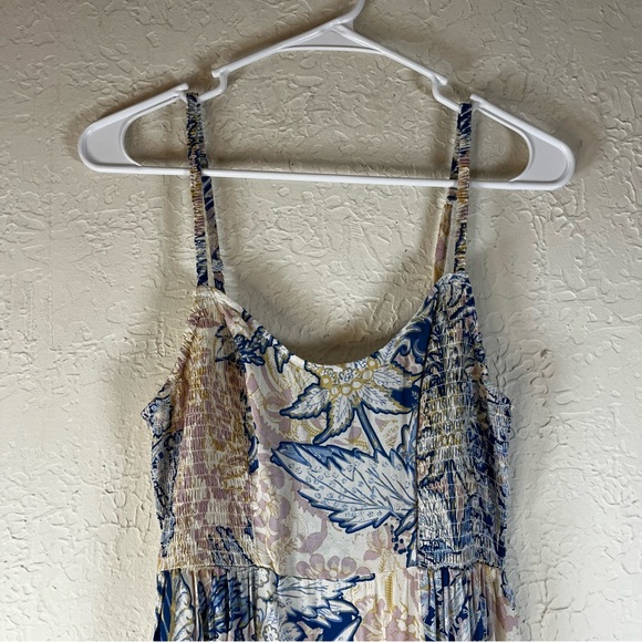 Free People Forever Yours Slip Maxi Dress in Blue Floral - Picture 4 of 15